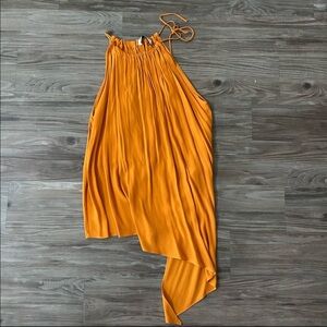 Orange Zara Split Back Tunic